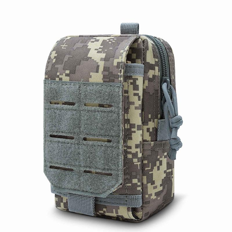 Tactical Molle Phone Pouch EDC Utility Waist Bag Smartphone Holster Holder Molle Attachment Belt Pouch Outdoor Tools Gadget Bag