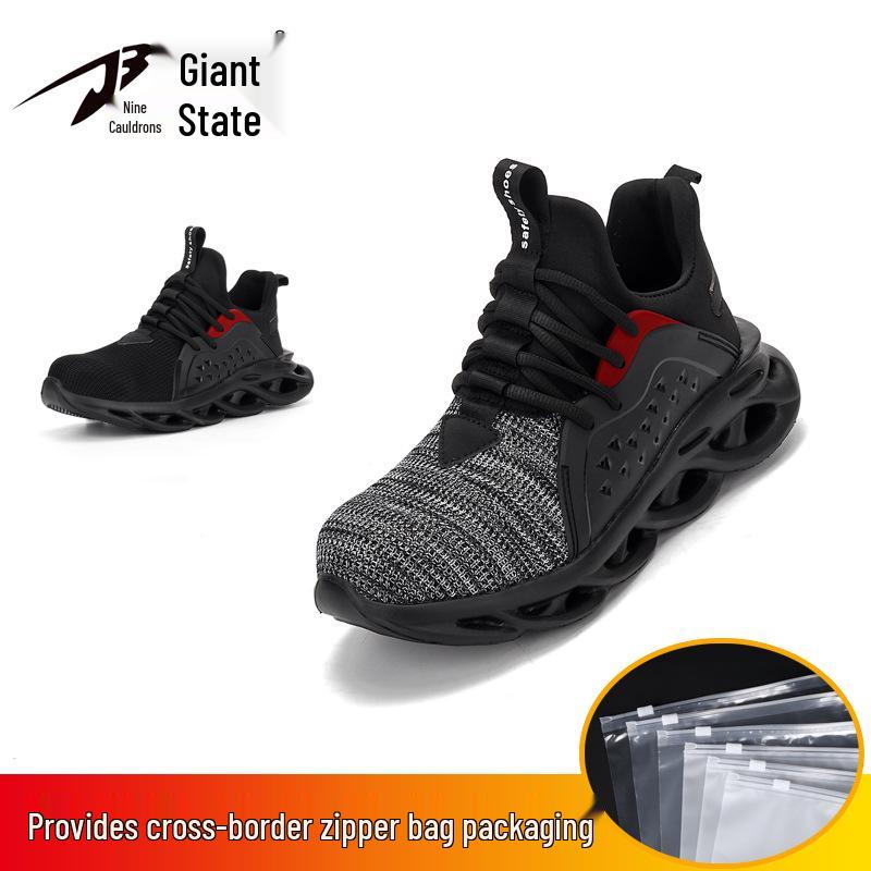 Steel Toe Breathable Safety Shoes, Anti-Smash, Anti-Puncture, Insulated, Durable & Comfortable for Long Standing