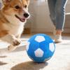 Soft Squeaky Plush Dog Toy Ball Interactive Soccer Game for Puppies Cats, Durable Safe Indoor Outdoor Play for Aggressive Chewer