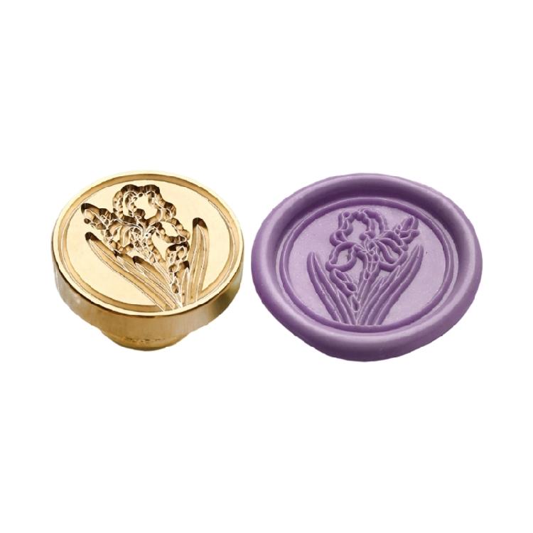 Flower Embossed Wax Seal Stamp Metal Sealing Stamp Head for Seal Envelope Valentines Card Wedding Invitation Wine Bottle