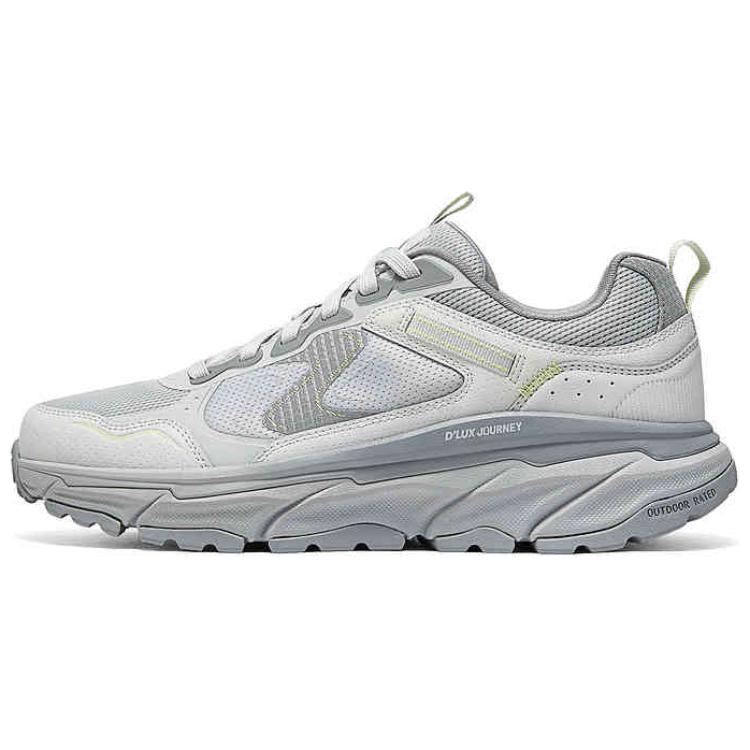Skechers DLUX Journey Comfortable Durable Camping Windproof Hiking Outdoor Low Top Walking Shoes Men sneaker Light-Gray 237415-LTGY 39