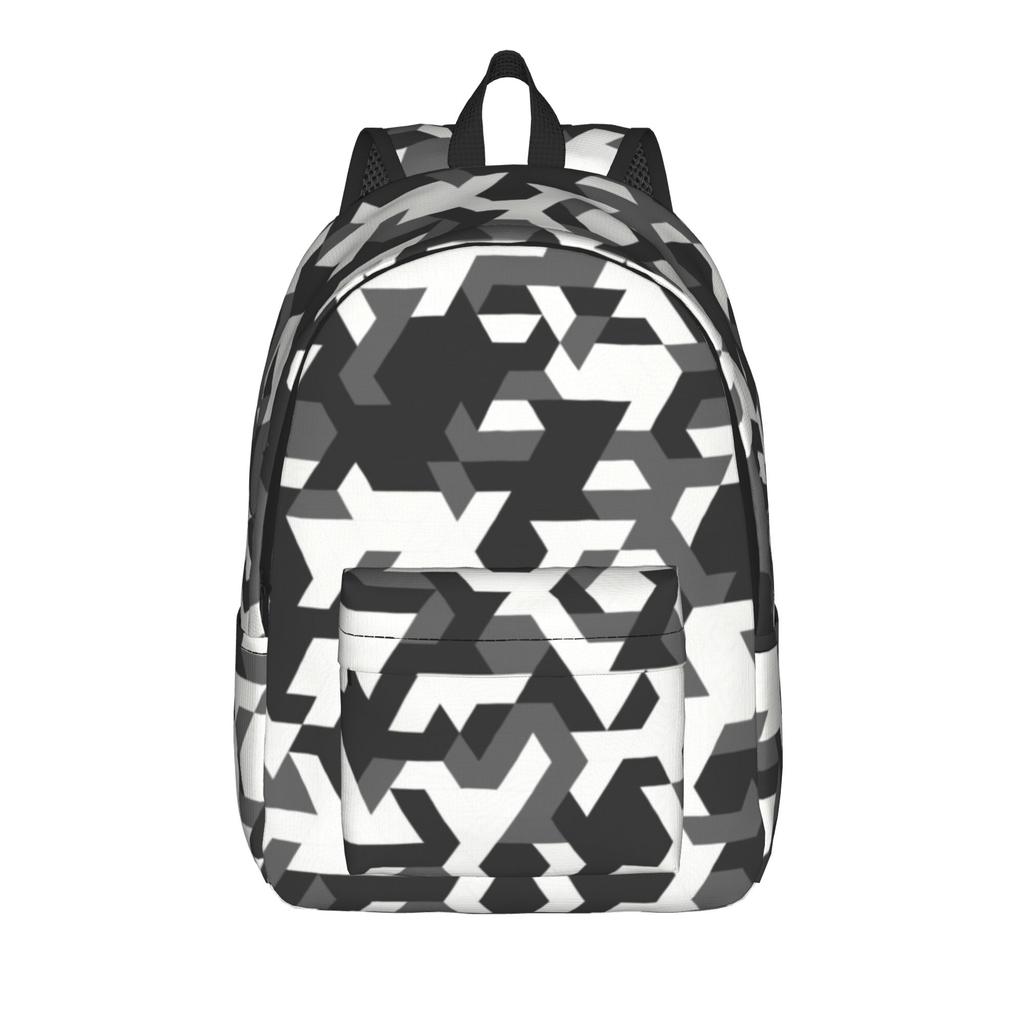 Purple Camouflage Pattern Fashion Backpack Outdoor Student Business Military Daypack for Men Women Laptop Computer Shoulder Bag
