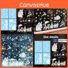 Pvc Christmas Window Sticker With Cartoon Santa Balls Santa Claus Decor For