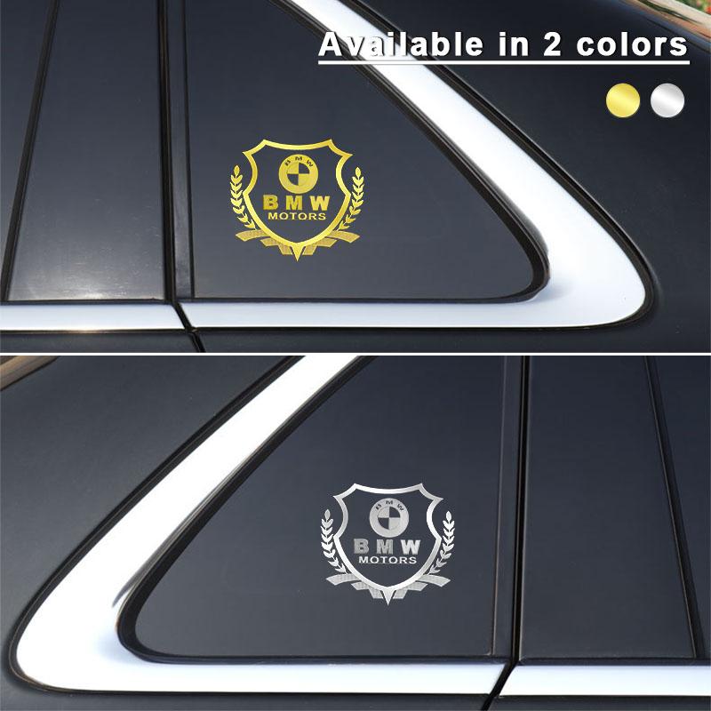 1Pcs Car Body 3D Stickers Wheat Ears Styling Emblem Auto Decoration For BMW E34 E46 E39 E38 E90 E60 E36 F30 F30 F10 E92 E38 E91