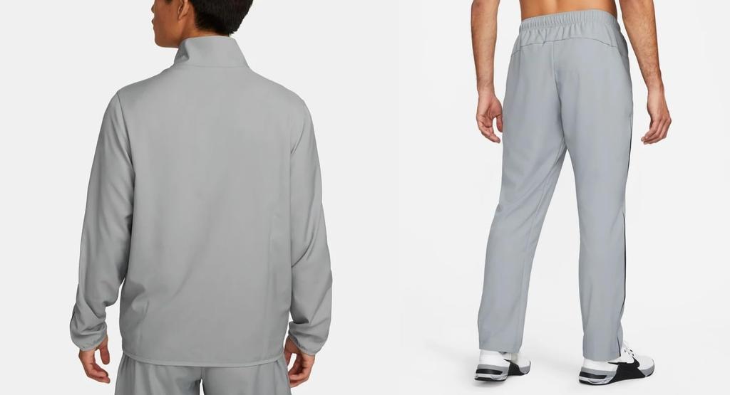 Nike Windbreaker Woven Jacket and Pants Size Men's Set, L, Dri-Fit Sportswear/Training Wear, Gray, DM6620/DM6627