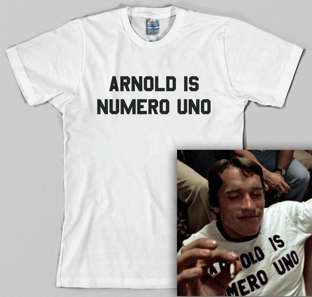 Arnold Is Numero Uno T Shirt schwarzenegger exercise fitness muscles weight lift XXXL