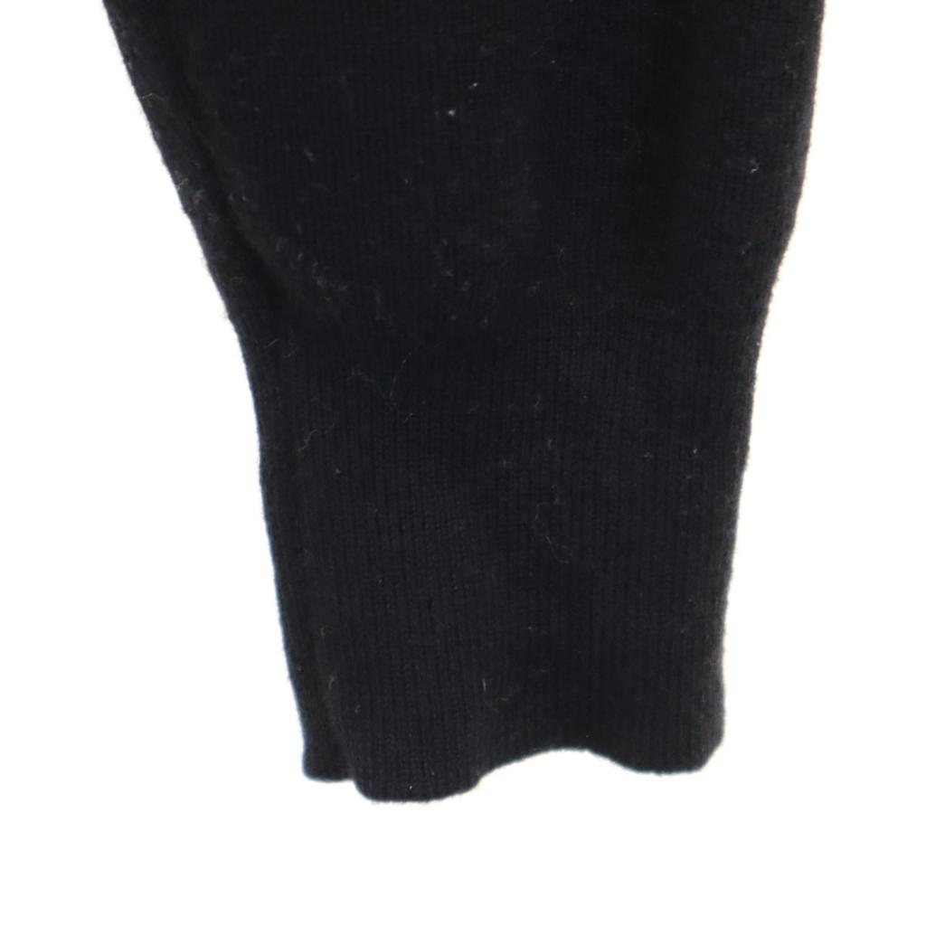 Maison Kitsune Langarm Rollkragenpullover XS schwarz Strick Herren Gebraucht