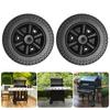 Heavy Duty 6" Barbecue Grills Casters Heatproof Plastic Construction Easy Installation Suitable Accessories