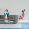 Acrylic Puppy Sculpture Unique Tabletop Decor Multicolor Chihuahua Ornament Gift for Holiday Home