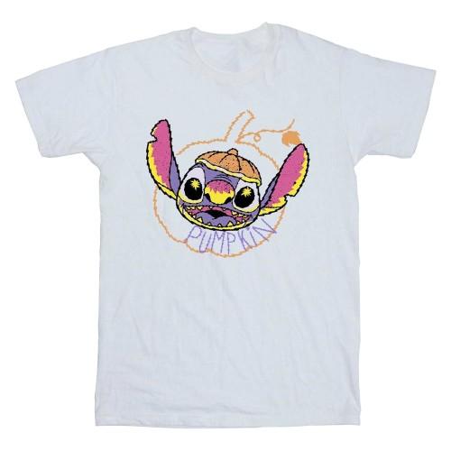 Lilo & Stitch Boys Pumpkin Head Cotton T-Shirt