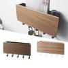 Novel Wall-mounted Wooden Decorative Wall Rack Sundries Storage Box Prateleira Hanger Organizer Key Rack Wooden Wall Rack