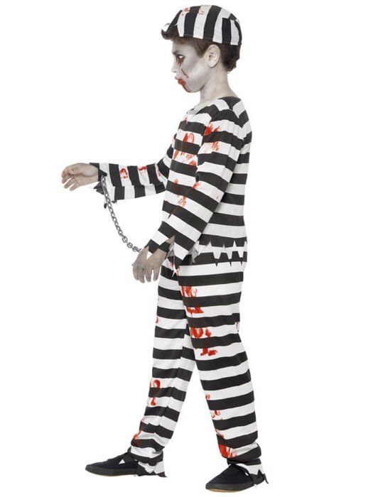 Déguisement de Détenu Zombie - Smiffy's - Modèle Sang - Enfant