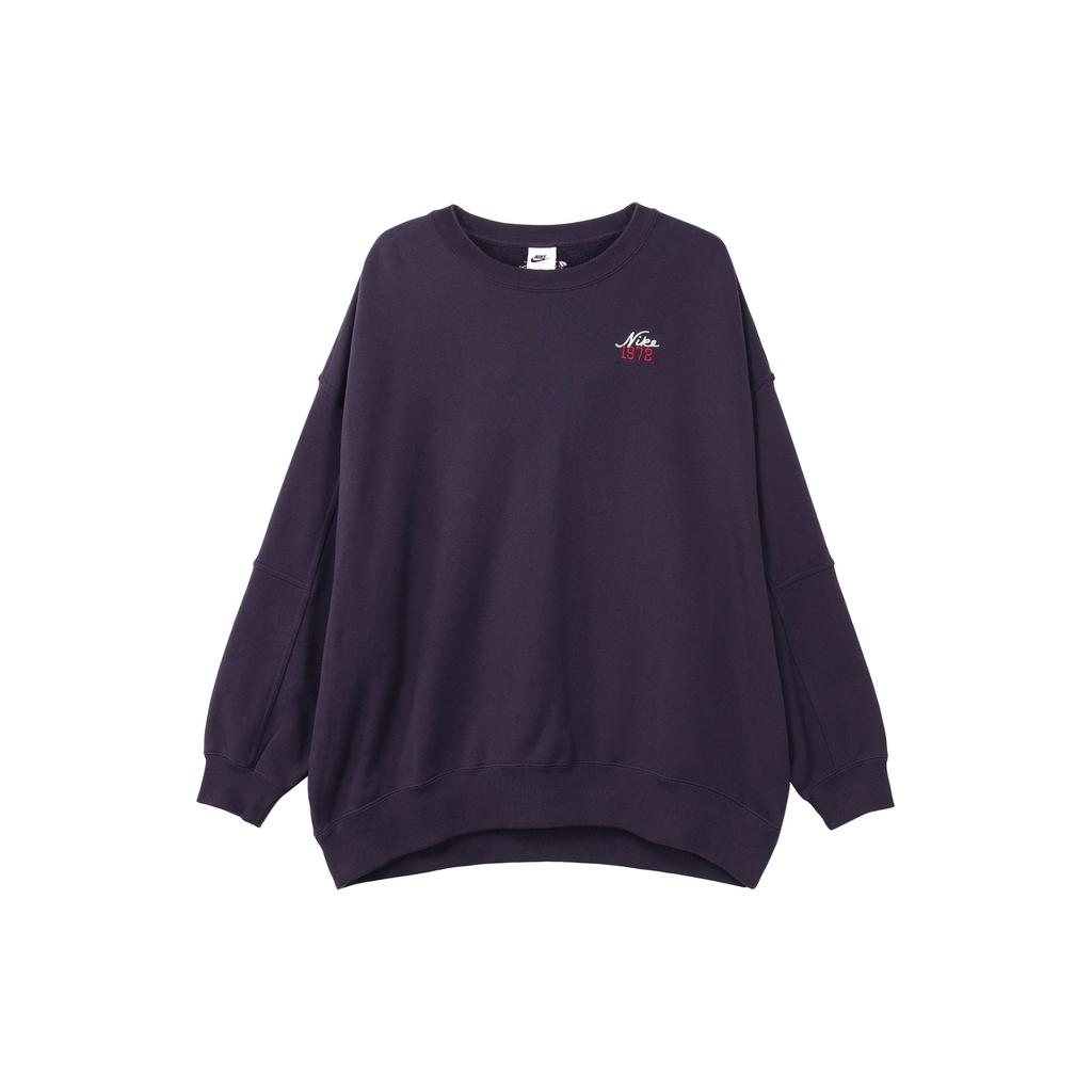 Nike Fleece Crew Sweatshirt Women Tops Blue FV8444-555