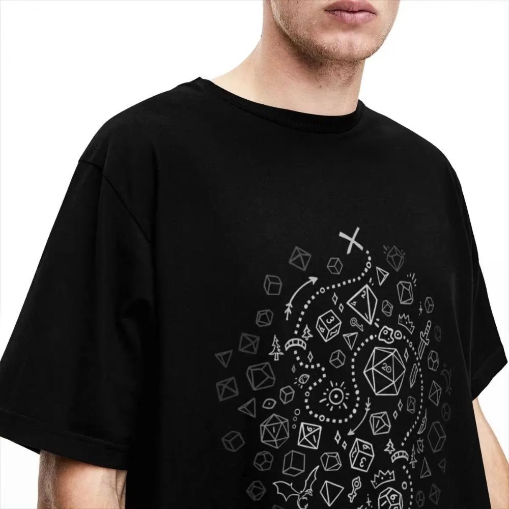 Men Women's DnD D20 Dice The Adventure Begins Shirt Merch Dungeon Dragon  Tops T-shirt Vintage Tees All Seasons
