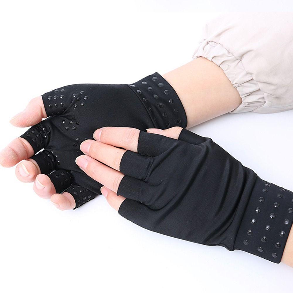 Anti-UV Arthritis Therapy Gloves Elastic Cycling Driving Gloves Magnetic Gloves  Running Sports