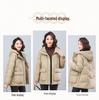 Women's Hooded Thickened Winter Duck Down Coat - Warm Casual Jacket for Middle-Aged Moms