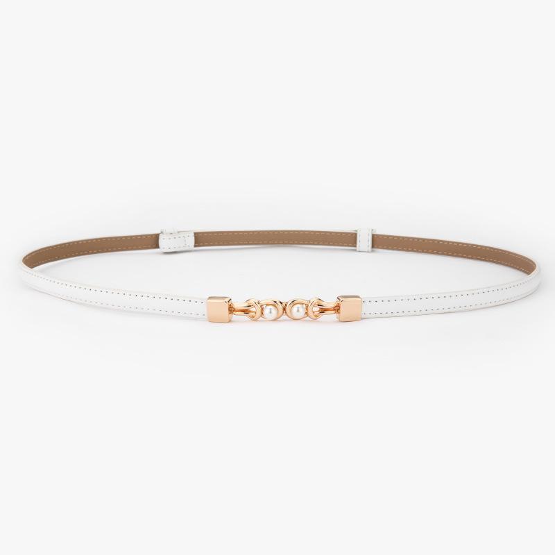 93cm Damen Dünner Ledergürtel Modisch und Vielseitig zu Kleid Einfacher Anzug Mantel Taillengürtel