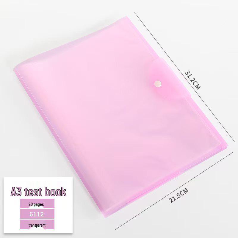 

A3 Exam Paper Storage Bag for Students: Document Organizer for School Supplies 20 pages