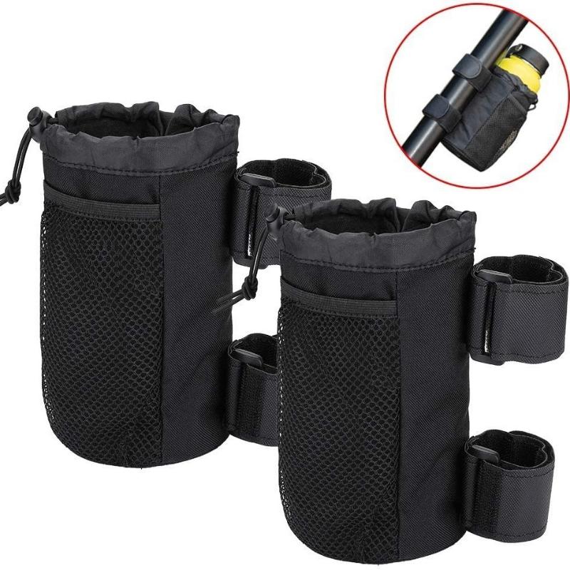 2In1 Bicycle Handlebar Phone Holder Bike Water Bottle Holder Mesh Pocket Universal Fit Mountain Road E-Bike Kids Bike Wheelchair
