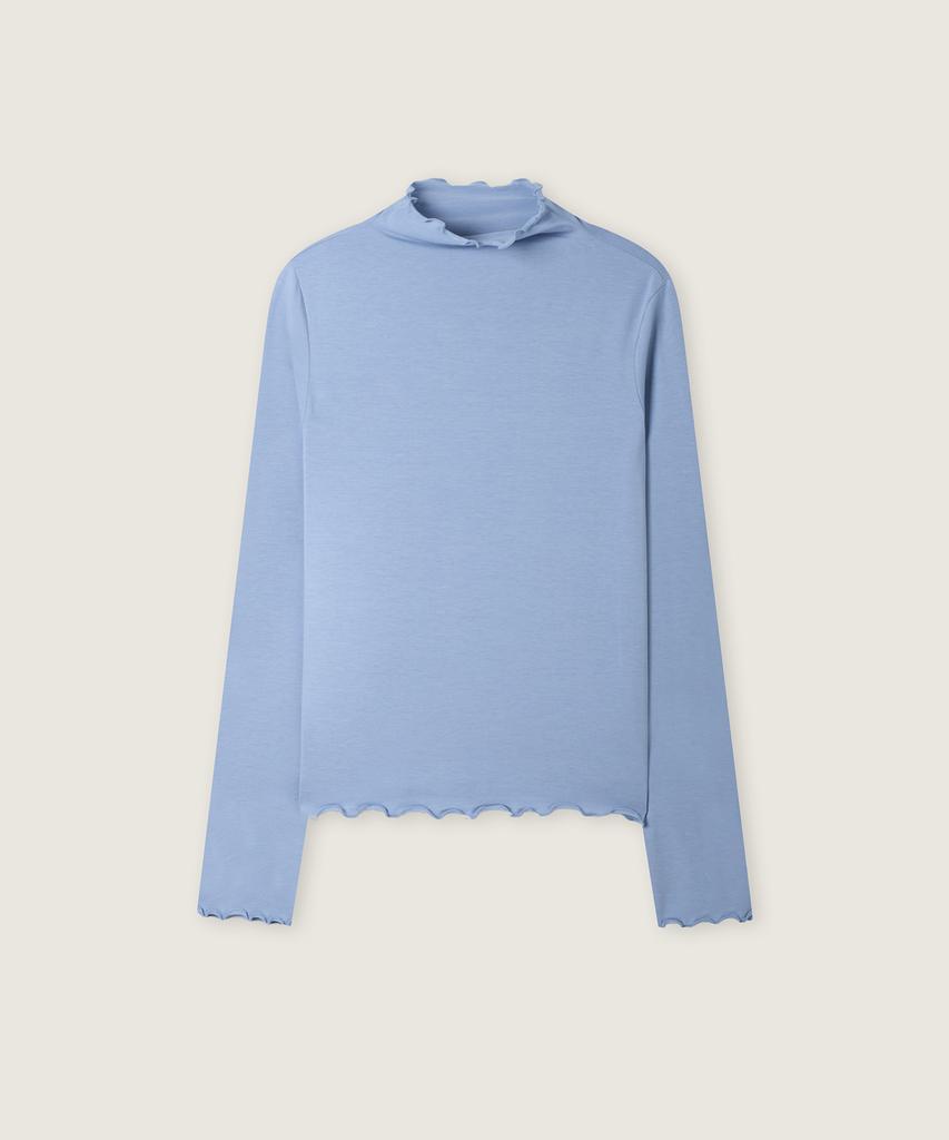 ROEM [All Day] Tencel Wavy High-Neck T-Shirt Rmlwg4Ta13
