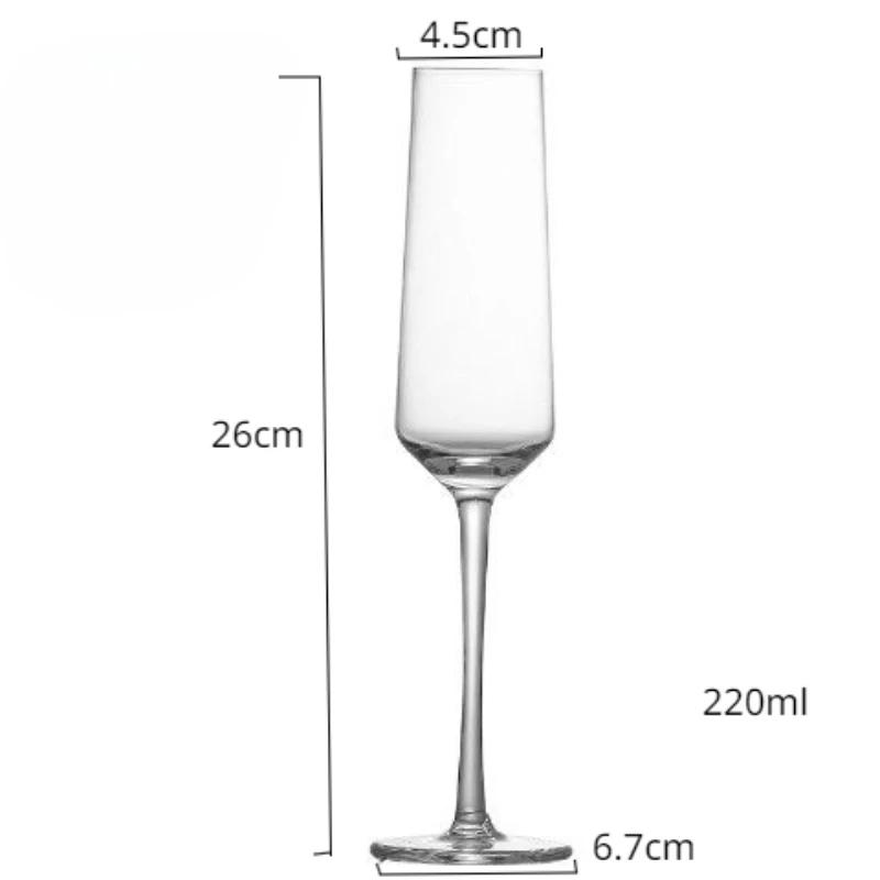 Glass Wine Glasses for Drinking Transparent Glass Cups Wineglass Drinkware Goblet Cup Champagne Pretty Aesthetic Kitchen Dining