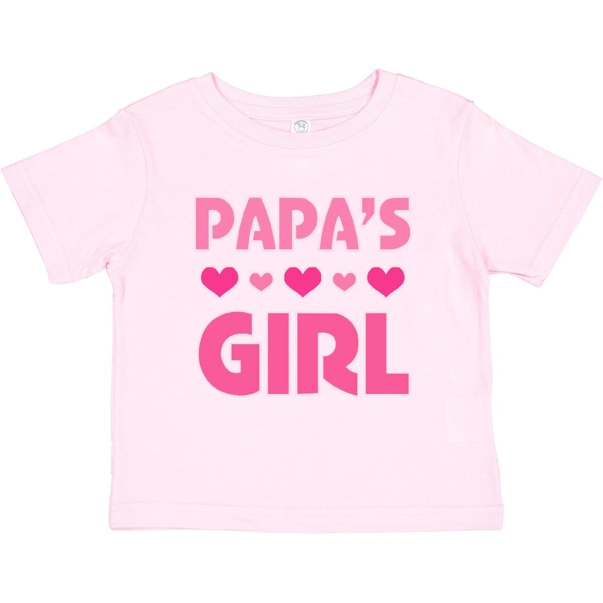 Inktastic Papas Girl Granddaughter Baby T-Shirt Childs Girls Cute Daughter Tees 100