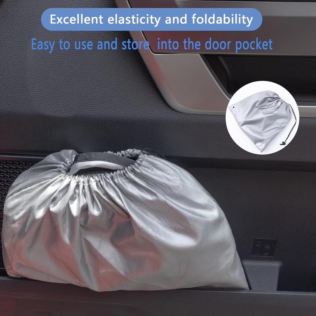 Windshield Sun Shade For Toyota Tundra Accessories 2024 2025 2026, Foldable Front Sun Visor, 22 23 24 25 26 Tundra SR,SR5,Limited,Platinum,TRD