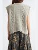 Yuehe Cross Retro Women's Cable Knit Round Neck Vest Sweater - 2026 Boutique Fashion Design