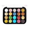 Shryoan 20 Shades Glitter Eyeshadow Palette, Shimmery Finish Shade 01 - Multicolor