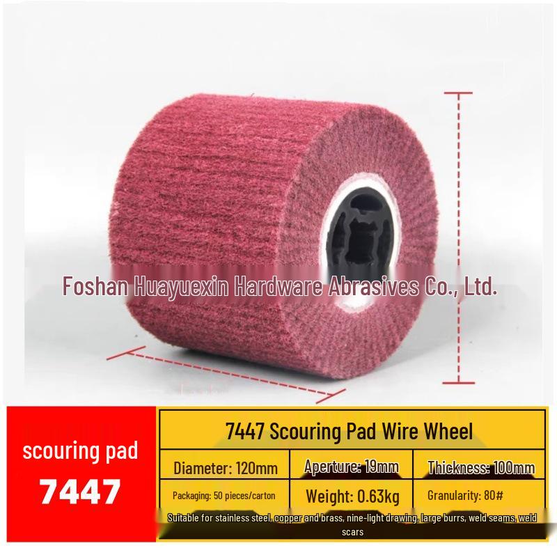 120x100mm Green Scouring Pad Brushed Wheel for Metal & Stainless Steel Polishing