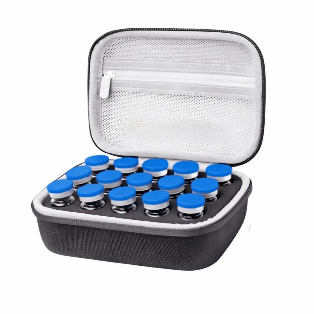 Portable 10ML Insulin Vials Storage Case EVA Waterproof Insulin Case Wear-resistant Large Capacity Essentials Oil Case for Home