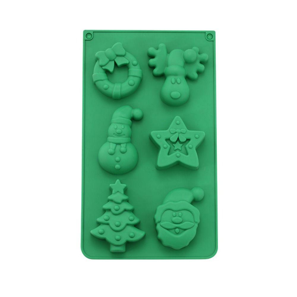 Cute Chocolate and Candy Molds Snowman Shape 3D Xmas Baking Mold DIY Cake Decorating Tool  Oven