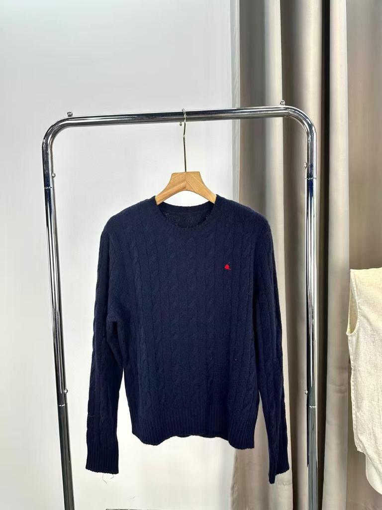 Pulover tricotat cu broderie Pony