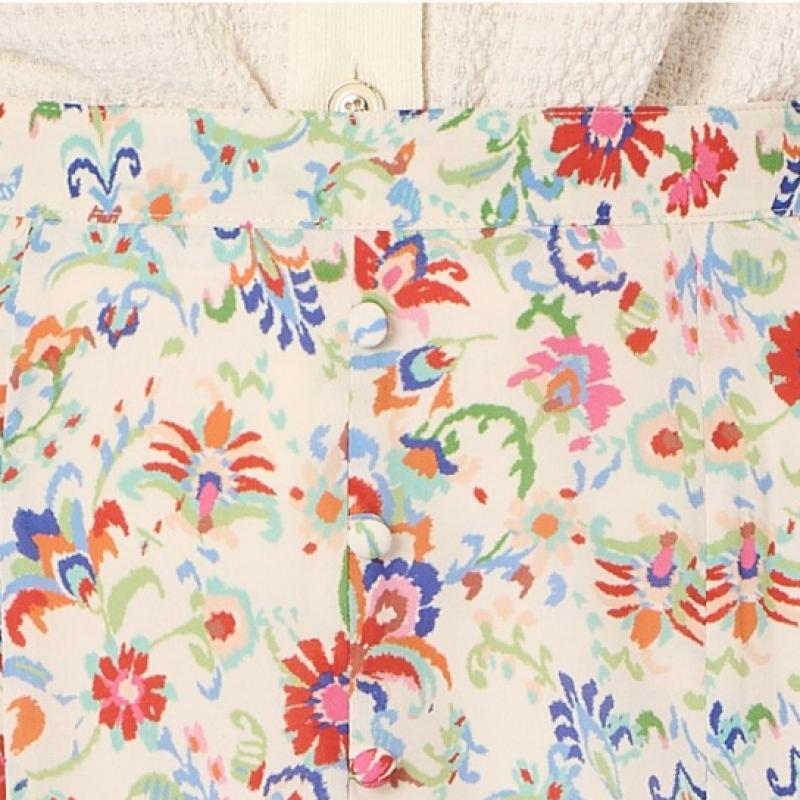 BCBG Flower Print Banding Skirt B3m3s209