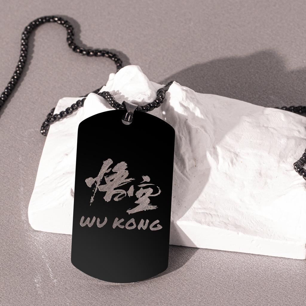 Wukong Necklace Pendant The Monkey King Journey To The West - Stainless Steels Mens Necklace
