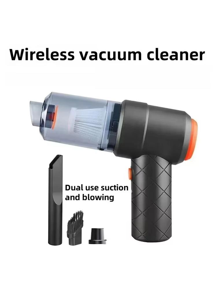 Car vacuum cleaner wireless charging suction and blowing dual-purpose brushless small mini handheld car in-car high power