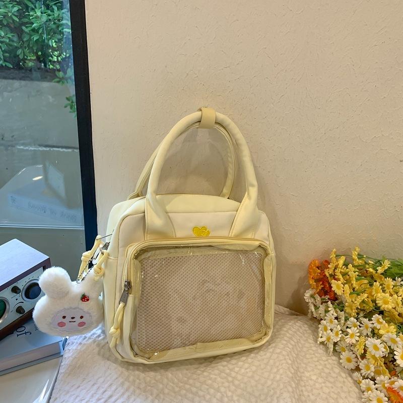 

Crossbody Handbag Bag Underarm Bags Polyester Large Capacity Travel Storage жовтий