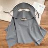 UPF 50+ Full-Face Sunscreen Veil Summer Neck Wrap Cover Thin Ice Silk Face Cover  Climbing