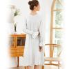 European Princess Cotton Lace Plus Size Retro Long Sleeve Nightgown - Soft Double Layer Homewear