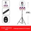 Mobile Streaming Stand with LED Fill Light and Multi-Camera Mount for Desktop and Outdoor Photography