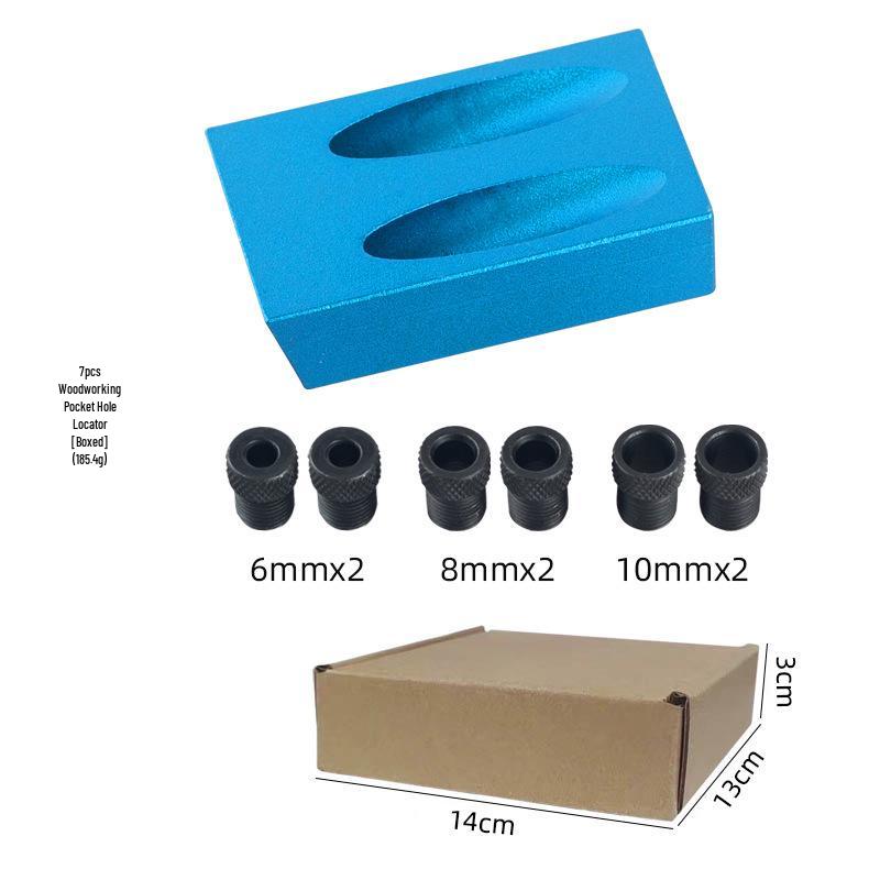 15° Blue Woodworking Oblique Hole Locator Puncher