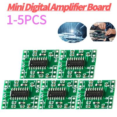 PAM8403 Audio Power Amplifier Module 2.5V-5.5V 2 Channels Super Mini Stereo Audio AMP Board Class D USB Power Supply for Arduino
