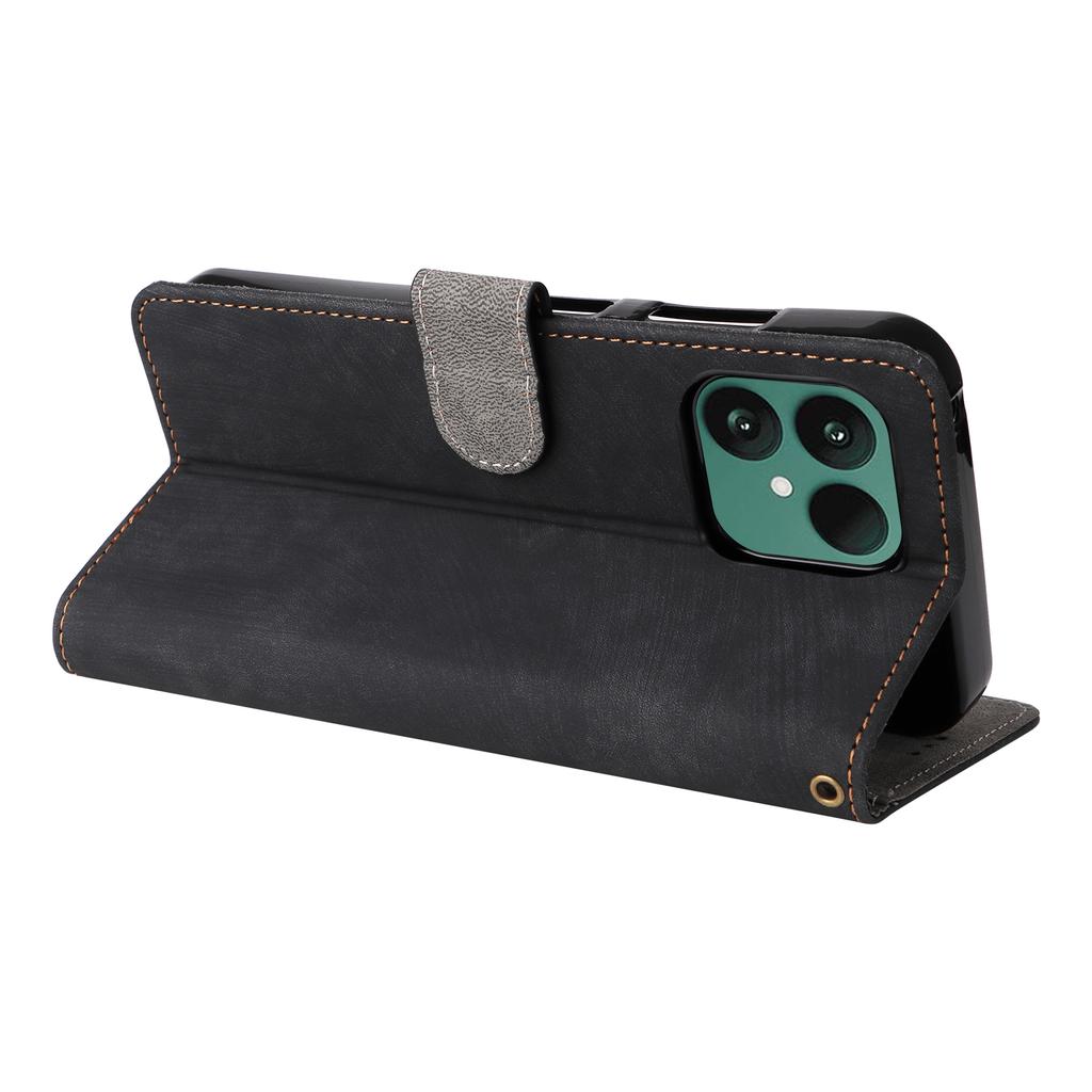 For Fairphone 6 Case Wallet RFID Blocking PU Leather Phone Cover Stand with Strap