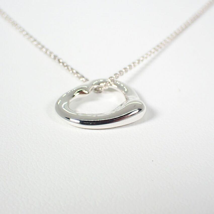 [Used] TIFFANY 925 Open Heart Pendant/Necklace/g523-14