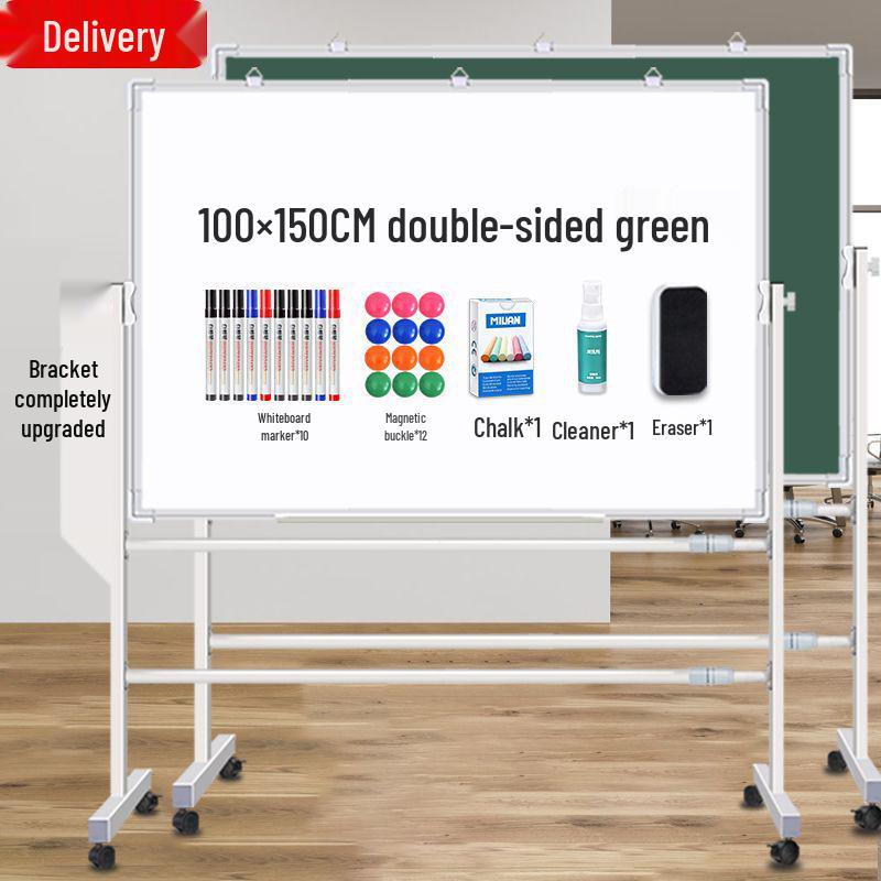 Mobile Magnetic Double-Sided Whiteboard Stand for Home, Office, or Training - Small Size