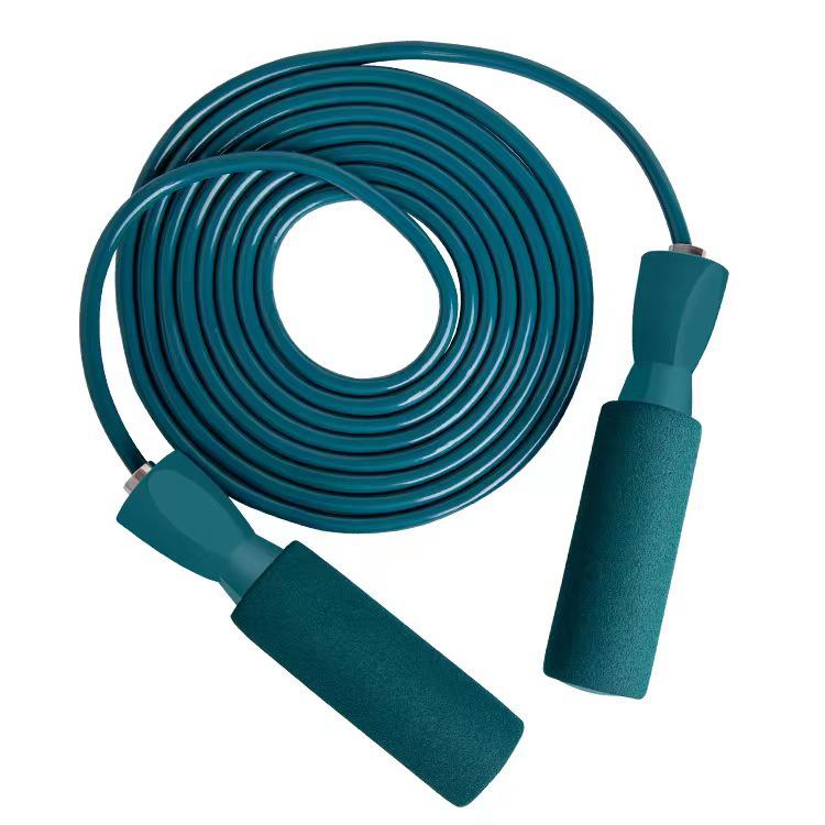 Dual-Use Cordless Weighted Jump Rope with Large Ball for Indoor Fitness