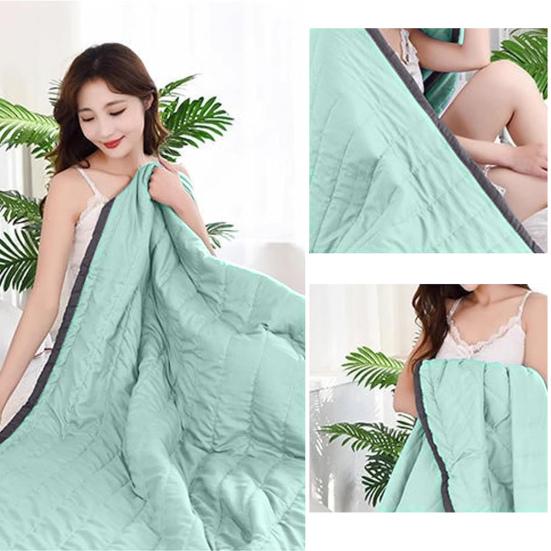 Ice Cooler Blanket Hot Sleepers All-Season Cooling Comforter Lightweight Breathable Quilt Night