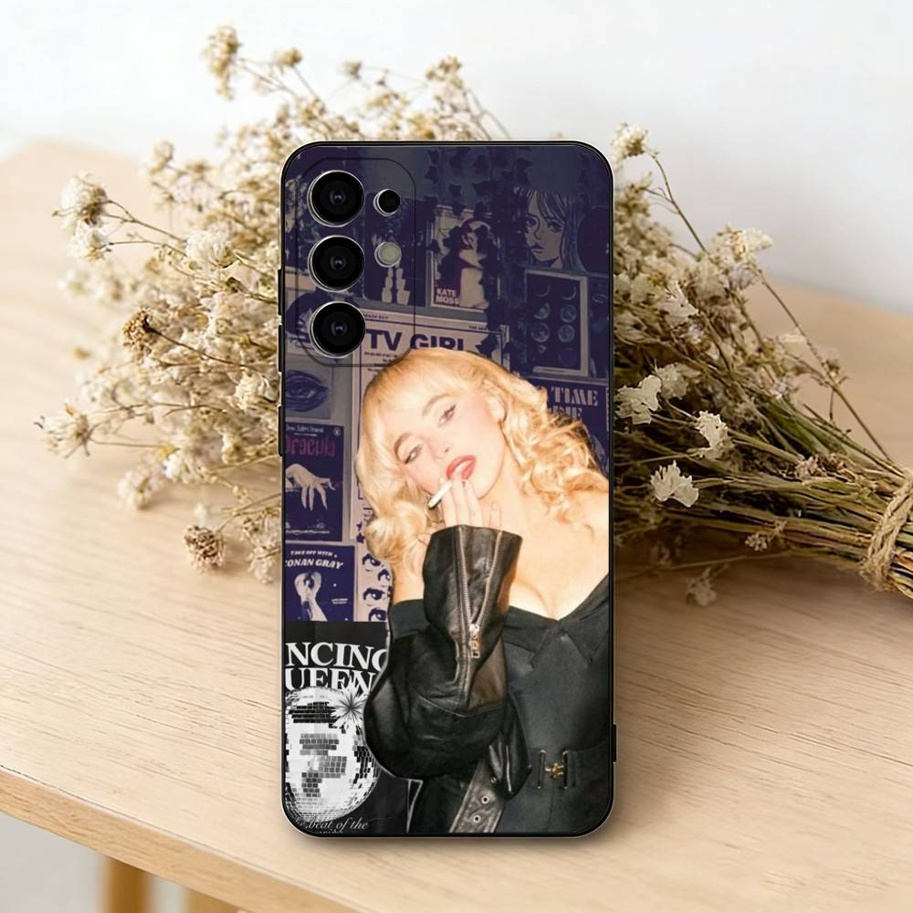 S-Sabrina C-Carpenter Phone Case For Samsung S25,S24,S21,S22,S23,S30,Ultra,S20,Plus,Fe,Lite,Note,10,Black Cover