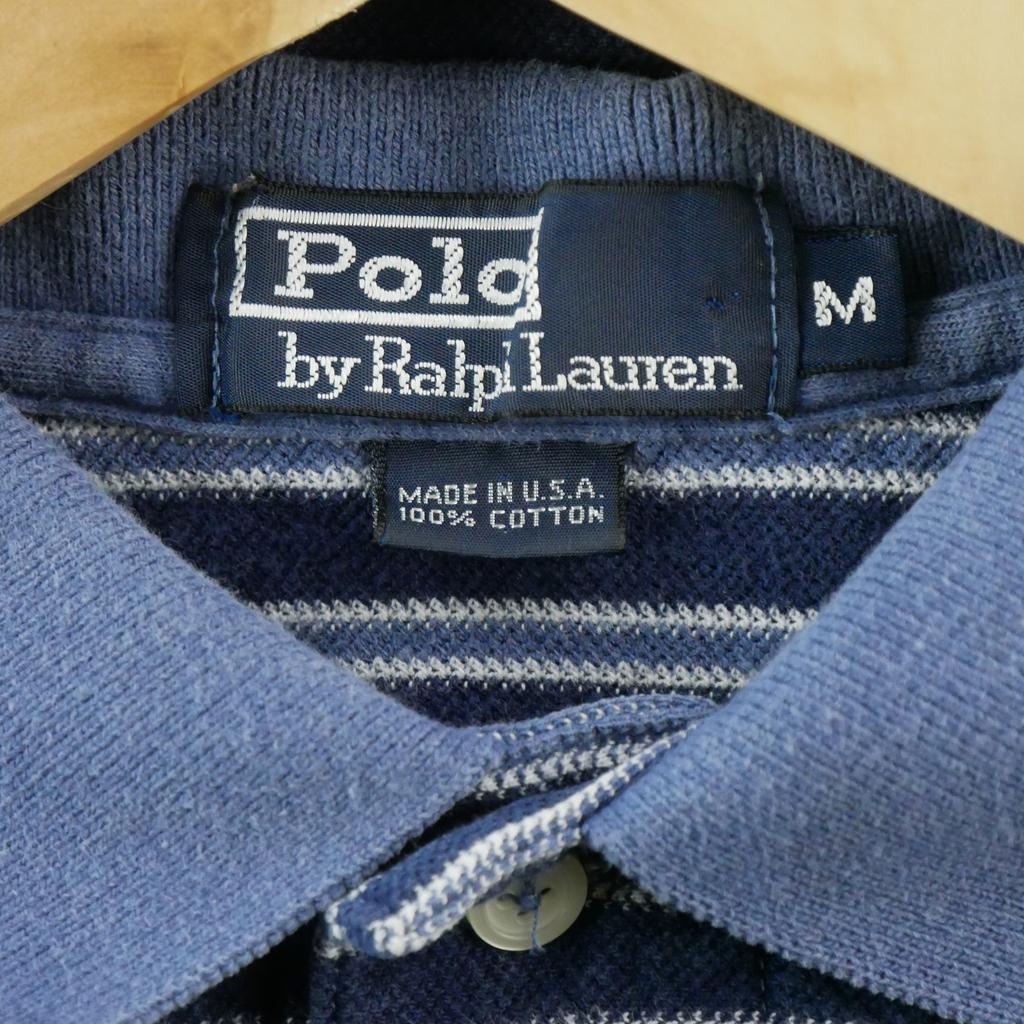 Seconde vie - Polo manches courtes Homme  Y2K Marine - Bon état