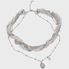 Braided Handmade Necklace (FL-730_Gray)